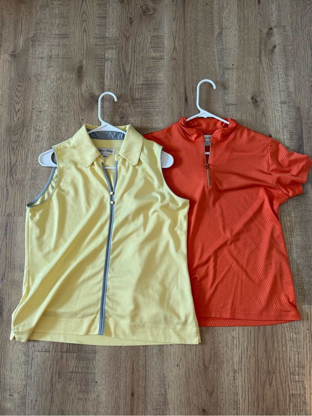 Vintage Sport Haley Women’s Golf Top Set Orange Yellow Athletic Size L
